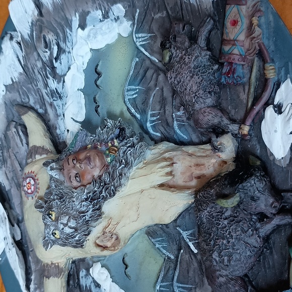 Vintage Native American plate - Picture 3 of 4